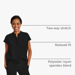 Healing Hands Women's Scrub Top Relaxed Fit Journey Top